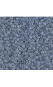 Miyuki delica Beads 11/0 - Matted transparent shadow grey luster DB-381